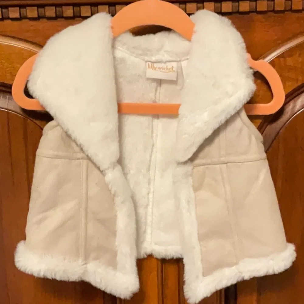 Lilly Wicket Faux Suede Vest 12 M Western Cowgirl Glam Cozy Cabin Core Boho Chic